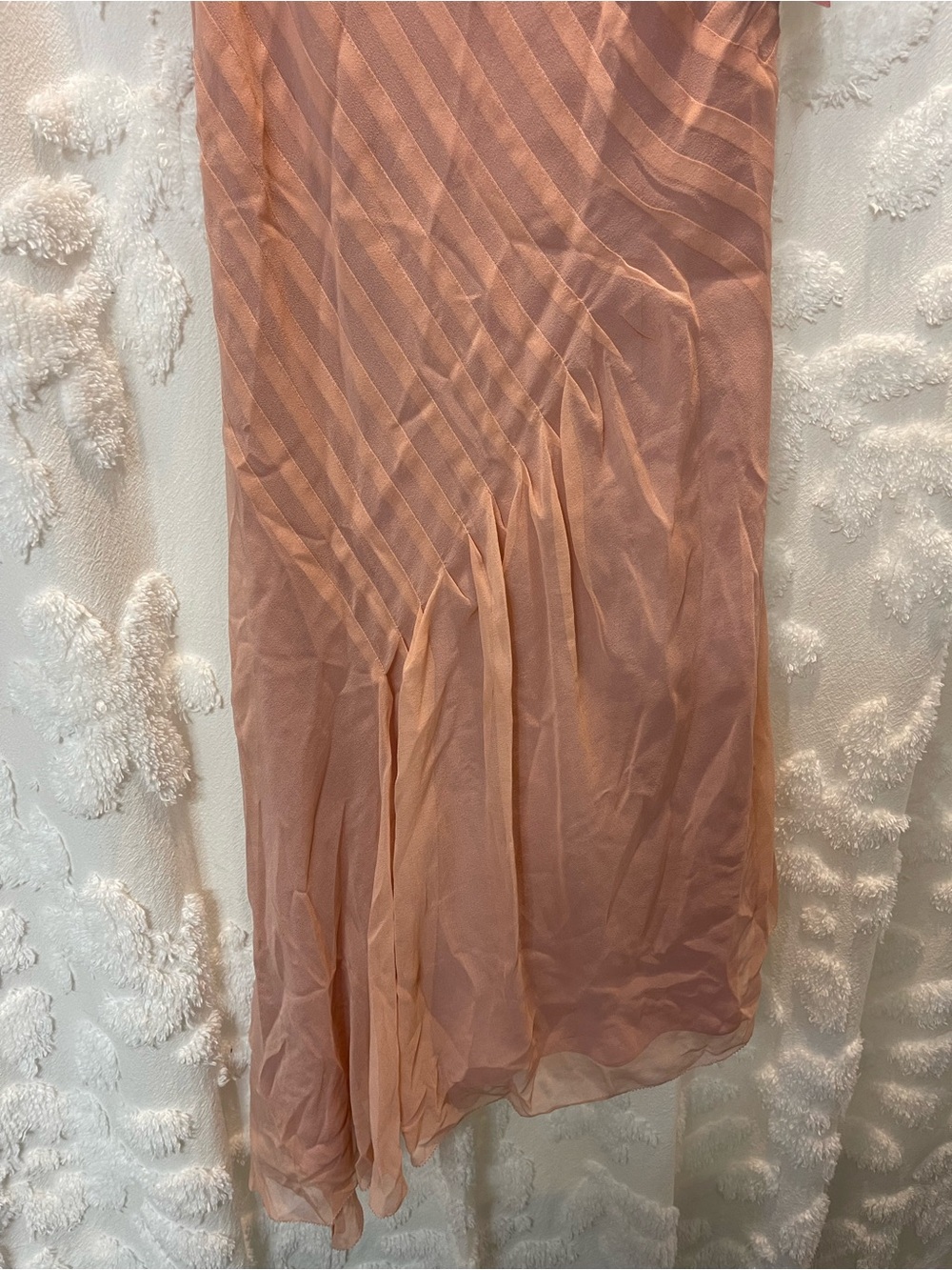 Adrianna Papell pink/peach silk fairy asymmetric dress - Picture 5 of 7